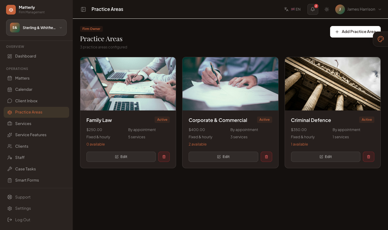 Practice Areas